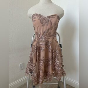 Sequin strapless dress